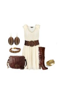 Accessories and decorations for a milk dress