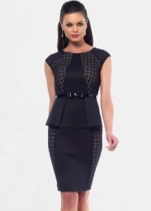 Beautiful Office Sheath Dress with Peplum