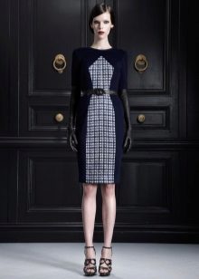 Black dress with a patchwork