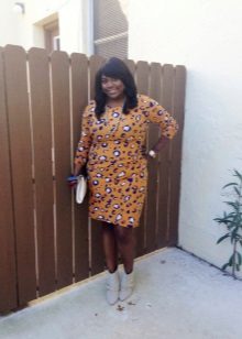 Animal Print Sheath Dress For Full