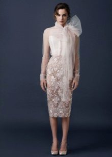 organza top straight dress