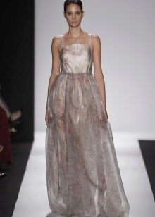 Organza dress on the straps