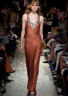 فستان ديسكو برتقالي