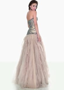 فستان حفلة موسيقية قصيرة بطول الطابق روك