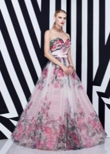 A-line evening gown