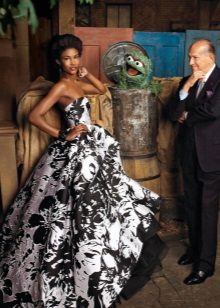 Couture Flower Evening Dress