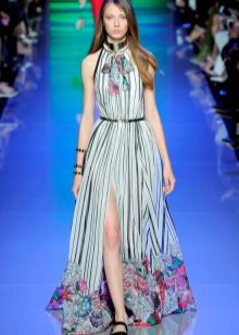 Striped Floral Dress