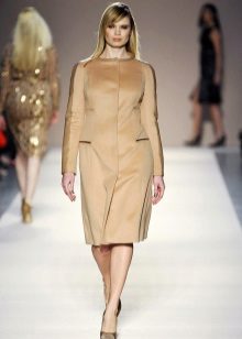 Silk office dress for overweight woman