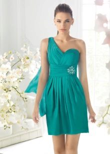 greek prom dress green