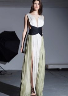 Greek dress with a black belt