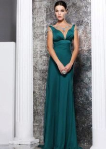 Greek dress with transparent sleeves