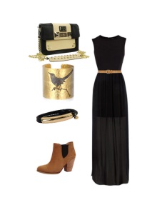 Accessories for a long dress