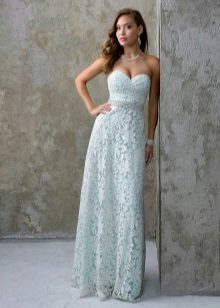 Lace dress with corset