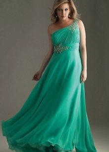 Empire style floor dress for overweight