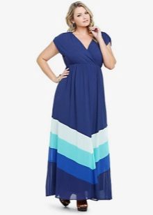 Beautiful long a-line dress for overweight