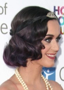 Gatsby Style Dark Hair Styling
