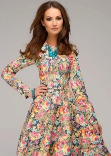 Casual Oriental Floral Summer Dress