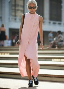 Pink sleeveless dress everyday