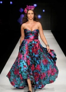 Silk Print Full Dress