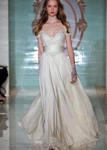 Summer silk floor dress