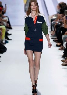 Sports jersey dress blue