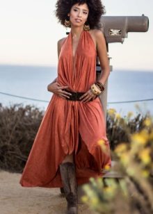 Terracotta Bohemian Dress