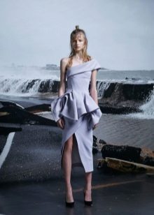 Asymmetric Slit Dress