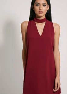 Dress shift burgundy