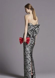 straight backless dress