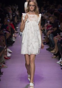 A-line dress with ruffles