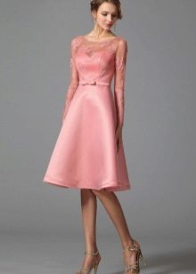 A-line guipure top dress