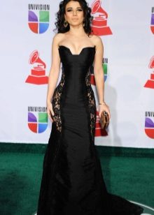 Guipure evening dress