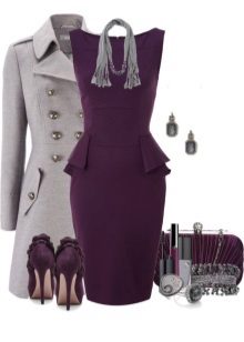 Purple dress and accessories for it for the Light Summer color type