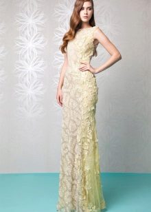 Lemon lace dress
