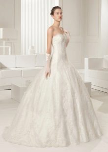 Puffy Lace Wedding Dress