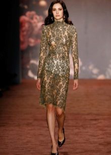 Sheer Midi Lace Dress