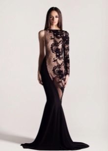 Sheer lace mermaid dress