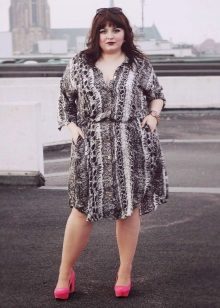 Shirt dress for overweight women