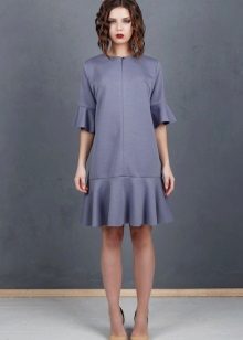 Neoprene frill dress