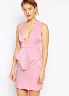 Peplum dress for women with a small tummy