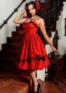 Decoration for a dress with roses