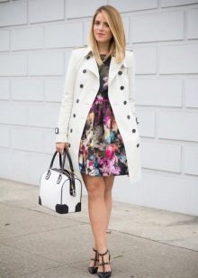 Trench to a dress with a half-skirt