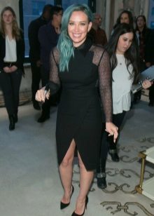 Black Mesh Long Sleeve Wrap Dress