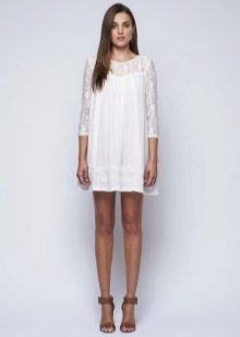 White tunic dress