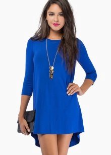 Blue tunic dress