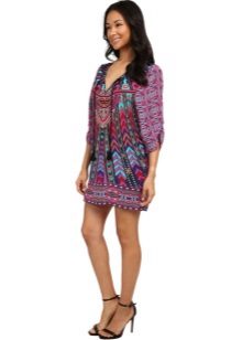 Summer print tunic dress