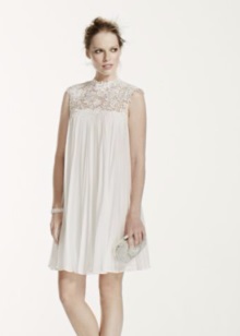 Audrey Hepburn Short Lace Wedding Dress