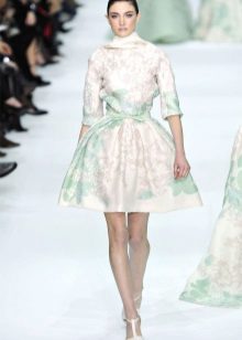 A-line Audrey Hepburn style wedding dress