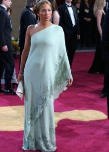 Greek style long dress for a pear-like figure