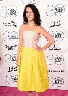 Inverted triangle tulip skirt dress